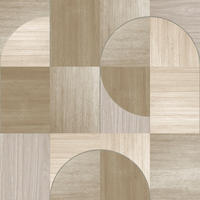 VLIESTAPETE Holzkreise neutral - Beige, Papier/Kunststoff (52/1000cm) - Easy Decor