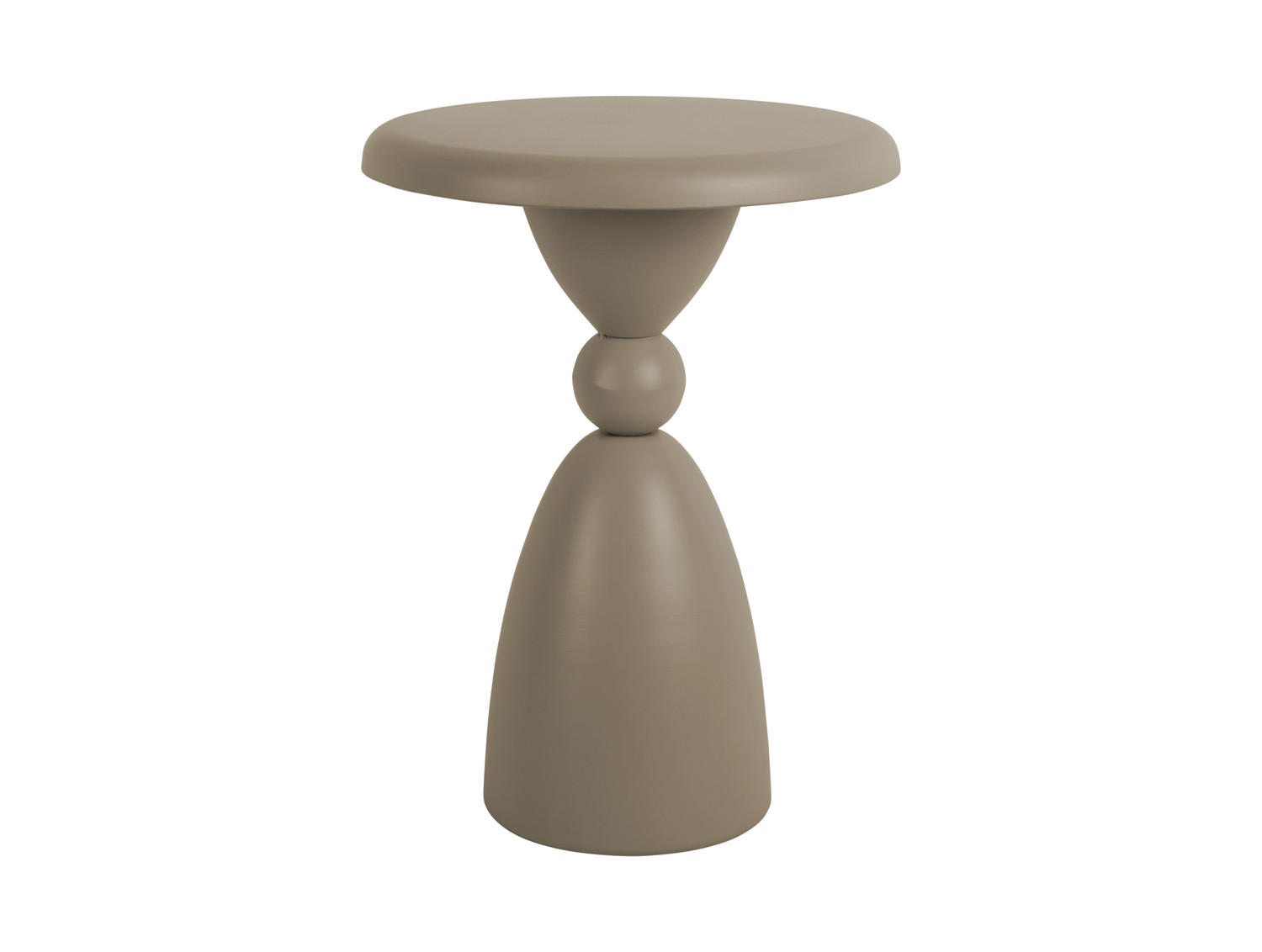 BEISTELLTISCH Folly Outdoor 34/34/46 cm - Grau, Metall (34/34/46cm) - Leitmotiv