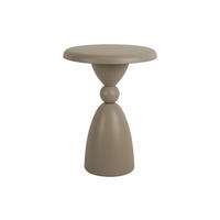 BEISTELLTISCH Folly Outdoor 34/34/46 cm - Grau, Metall (34/34/46cm) - Leitmotiv