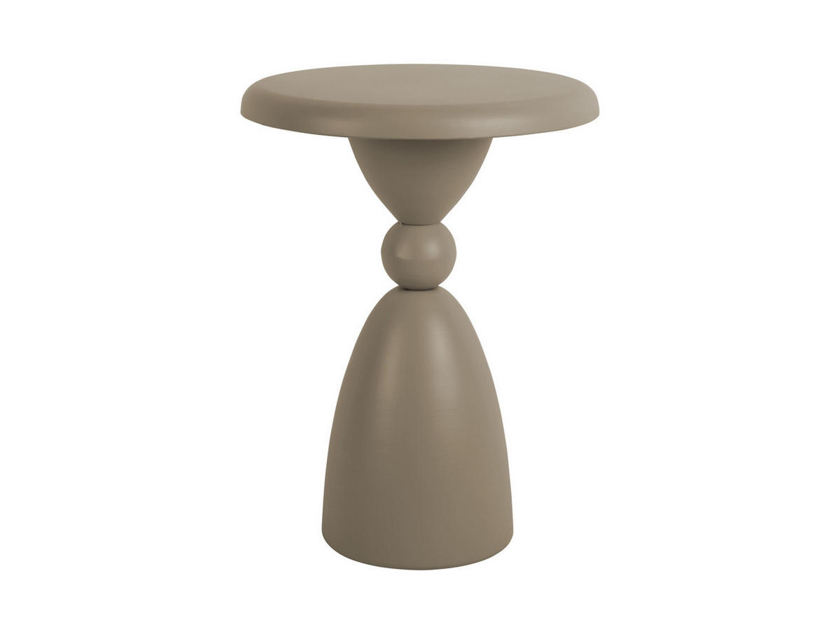 BEISTELLTISCH Folly Outdoor 34/34/46 cm - Grau, Metall (34/34/46cm) - Leitmotiv