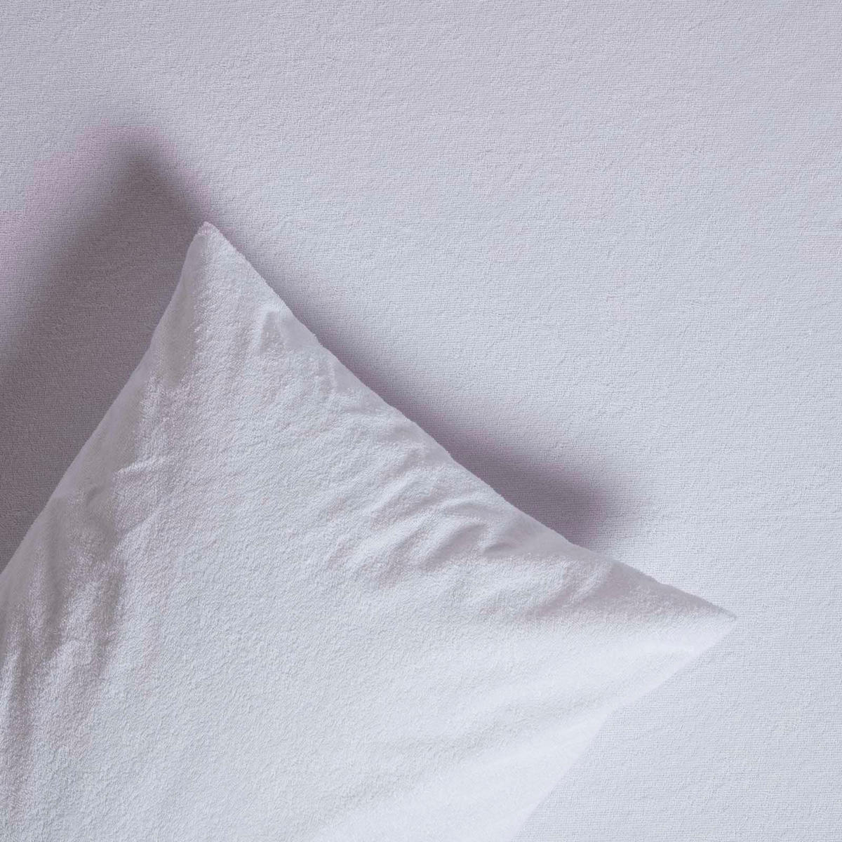 MATRATZENSCHONER wasserdicht 180/200 cm, Frottee-Oberfläche - Weiß, Textil (180/200cm) - Homescapes