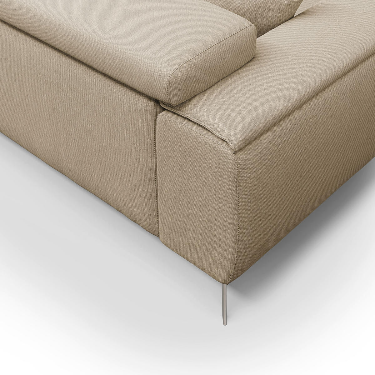 LINEARSOFA Fusion - Beige, Textil (215/73/102cm) - Divani.store