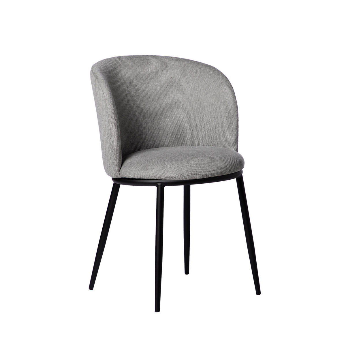 ESSZIMMERSTUHL Nolan Grau 51 cm x 80 cm - Grau, Textil (51/80/57cm)