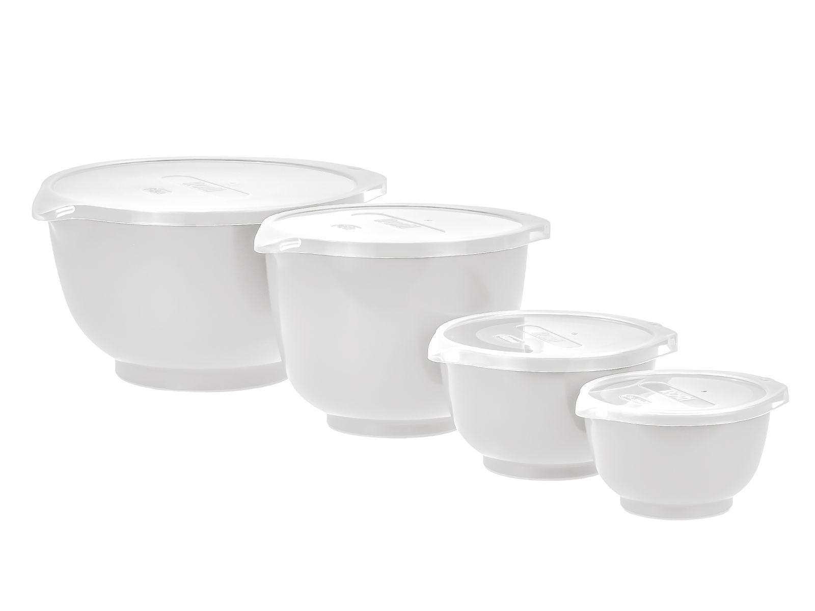 RÜHRSCHÜSSEL-SET Margrethe New weiß (4tlg) - Weiß, Kunststoff (21/15cm) - Rosti