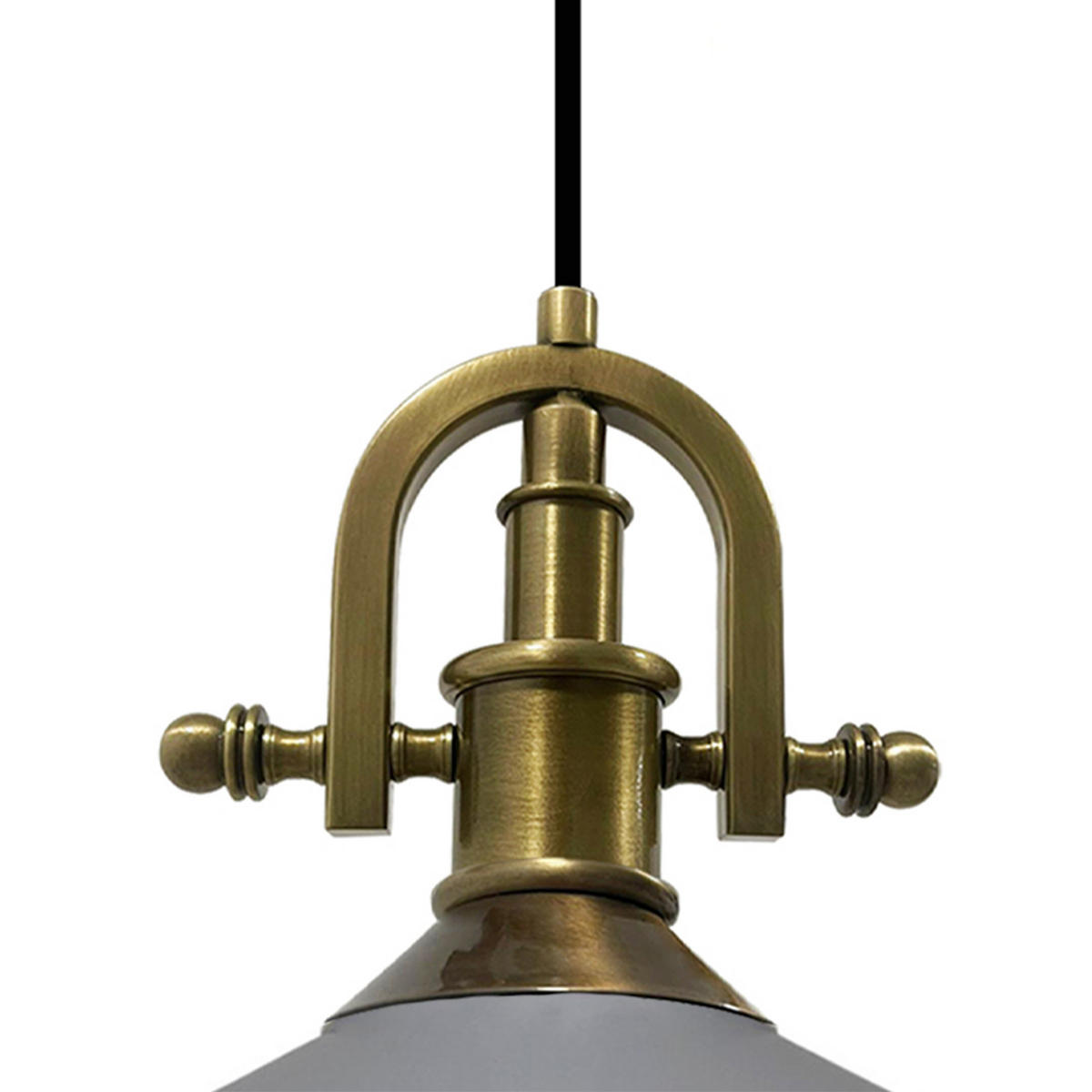 PENDELLEUCHTE Asletl-Marine - Grau/Grün, Metall (41/41/28cm) - Bamyum