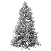 WEIHNACHTSBAUM 240 cm Weiß Bassie - Weiß, Kunststoff (240cm) - Beliani