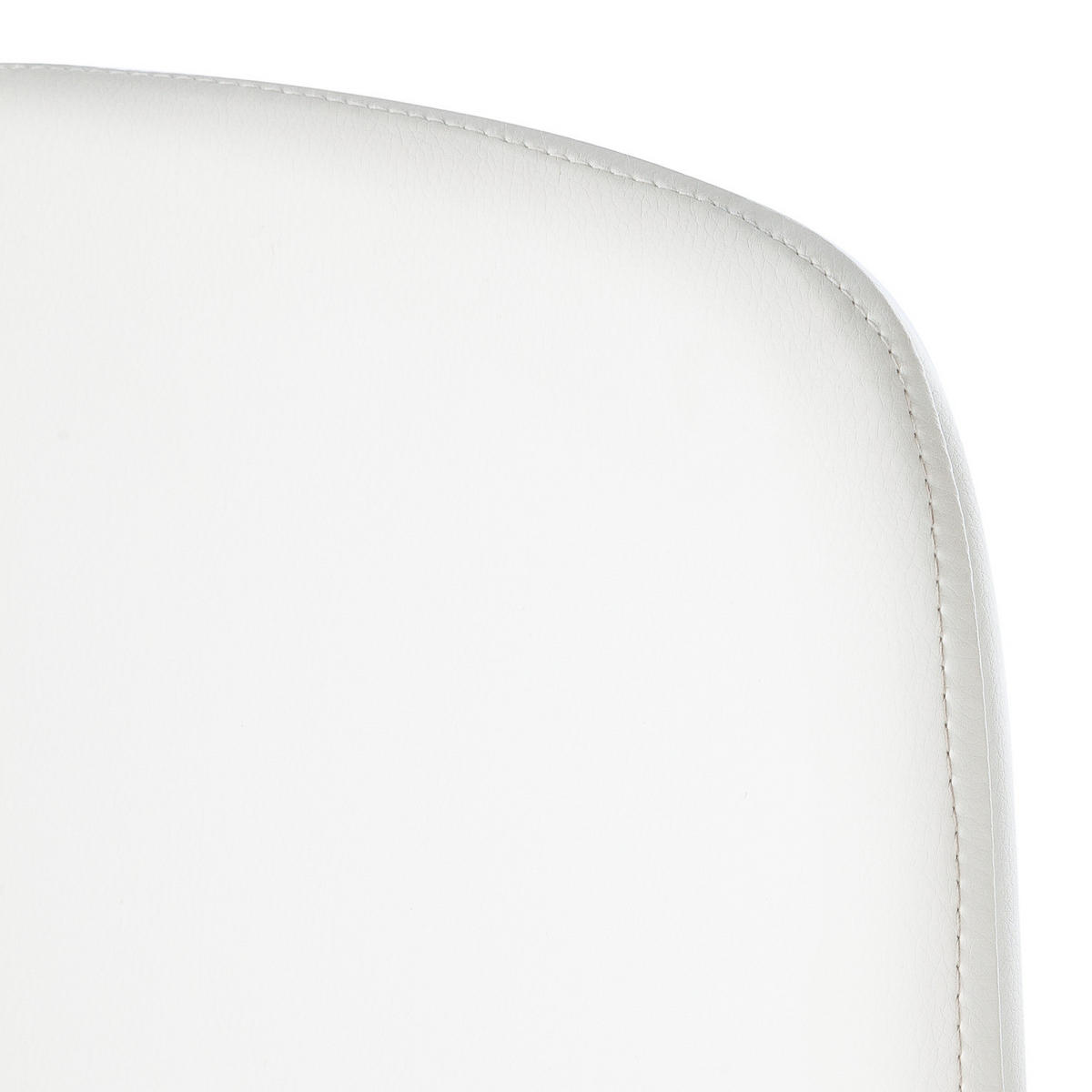 POLSTERSTUHL - Weiß, Kunststoff/Metall (44/87/52cm) - home24