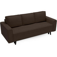 3-SITZER SOFA Monte mit Schlaffunktion braun - Braun, Textil (225/73/95cm) - Beautysofa