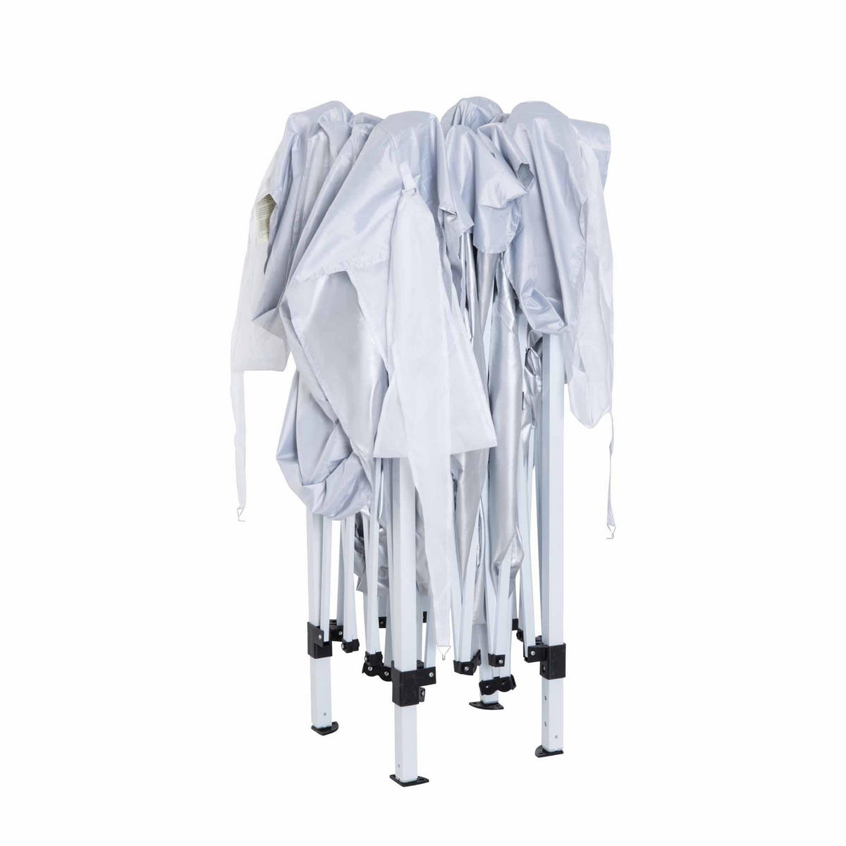 FALTPAVILLON 2,95x2,95 m Weiß - Weiß, Metall (295/255/295cm) - ComfortXL