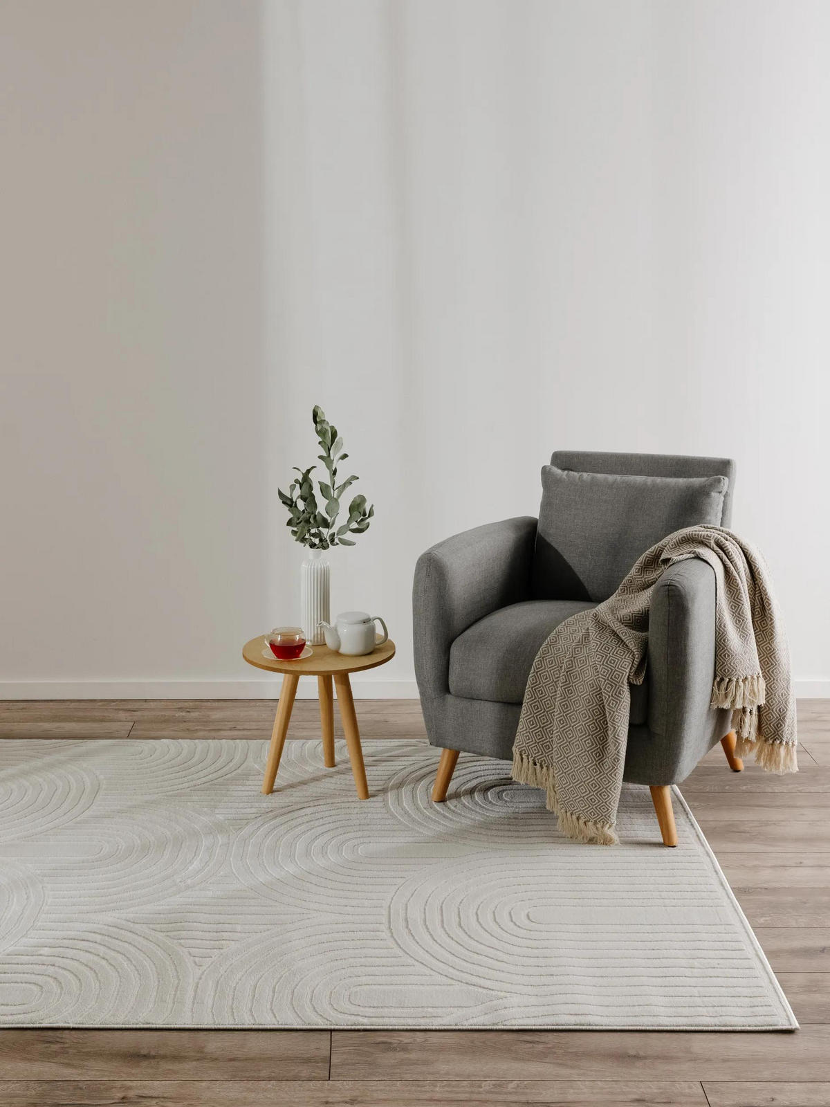 KOBEREC Claire Krémová 280x380 cm - krémová, plast/umělá hmota (280/380cm) - benuta