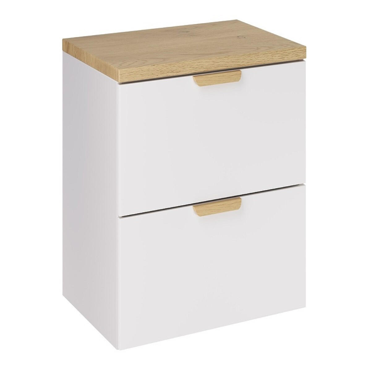 WASCHBECKENUNTERSCHRANK 60 cm 2 Teile - Aster White A BM425 in Weiß/Matt - Weiß, Holz (60/50/46cm)
