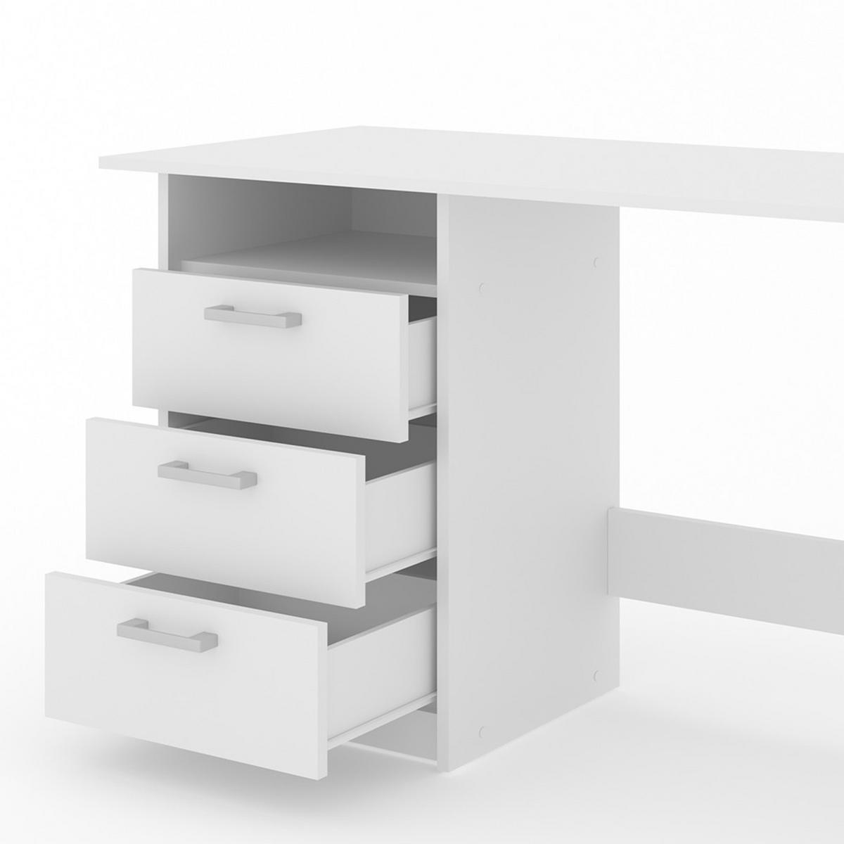 SCHREIBTISCH Meiko Weiß 120 x 50 cm - Weiß, Holzwerkstoff (50/120/76.6cm) - Vicco