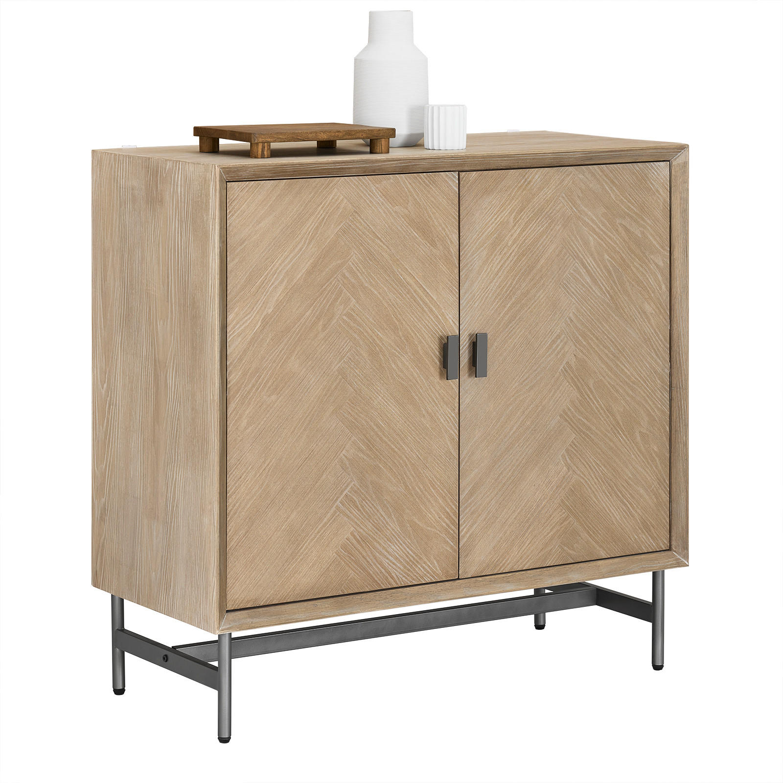 SIDEBOARD Natur - Naturfarben, Holzwerkstoff (90/86.7/40cm) - SoBuy