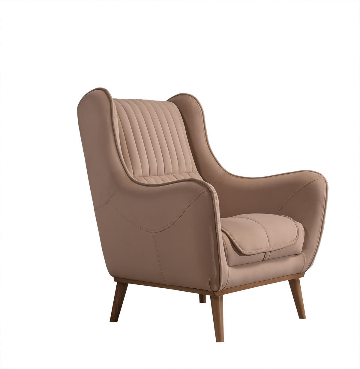 SITZGARNITUR Bond Creme Stellvariante:3+1 - Creme, Holz (227/85/100cm) - Villa Möbel