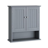 KÜCHENOBERSCHRANK 54.6x19.8x60 cm Hellgrau aus Holzwerkstoff mit 5 verstellbaren Regalen - Hellgrau, Holzwerkstoff (54.6/60/19.8cm) - Modfu