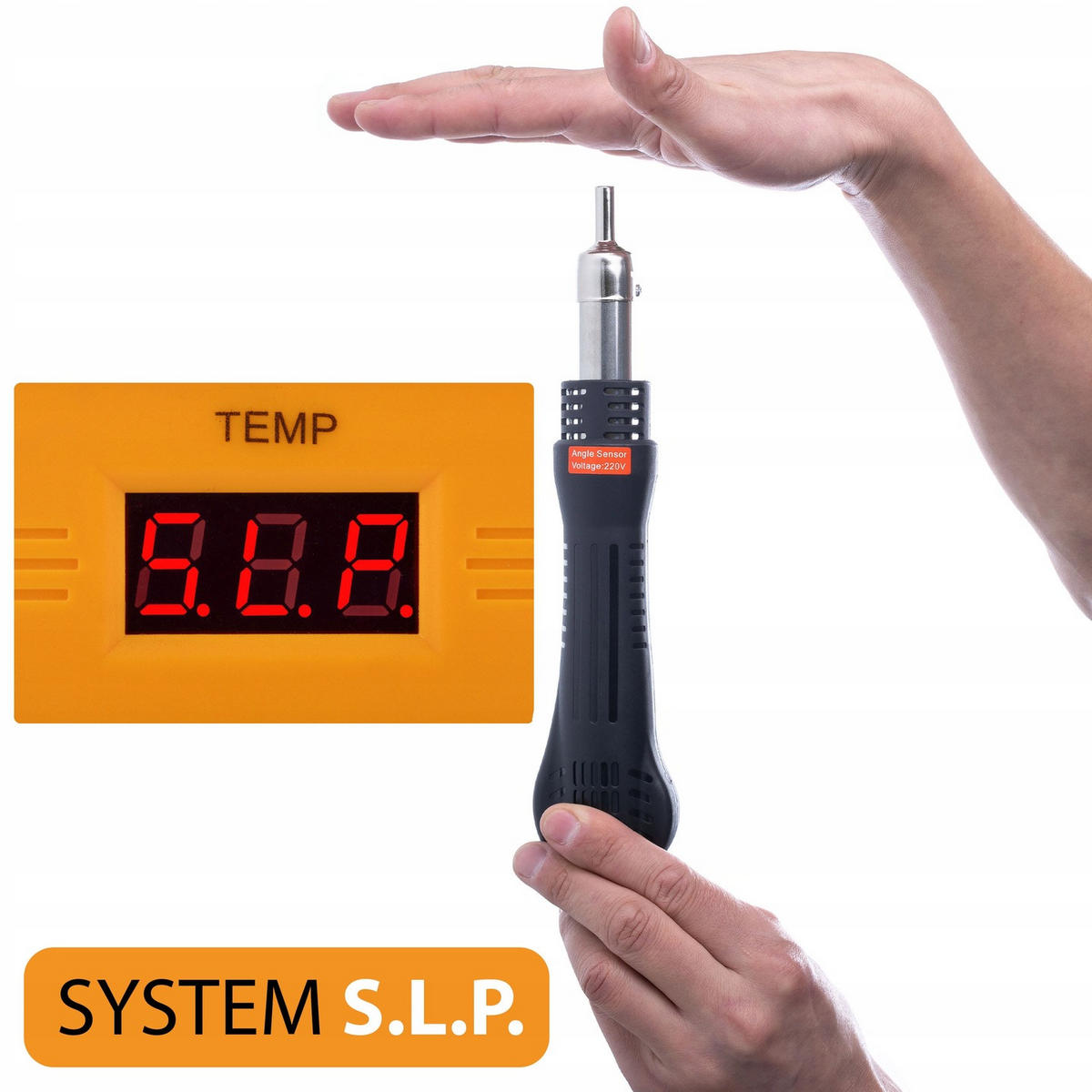 LÖTSTATION 858D Hot-Air, 700 W, 100-500 °C, 3 Düsen, LÖTKOLBEN, TACKER, 200 Klammern, Koffer Set - Multicolor, Kunststoff/Metall (20/30/30cm)