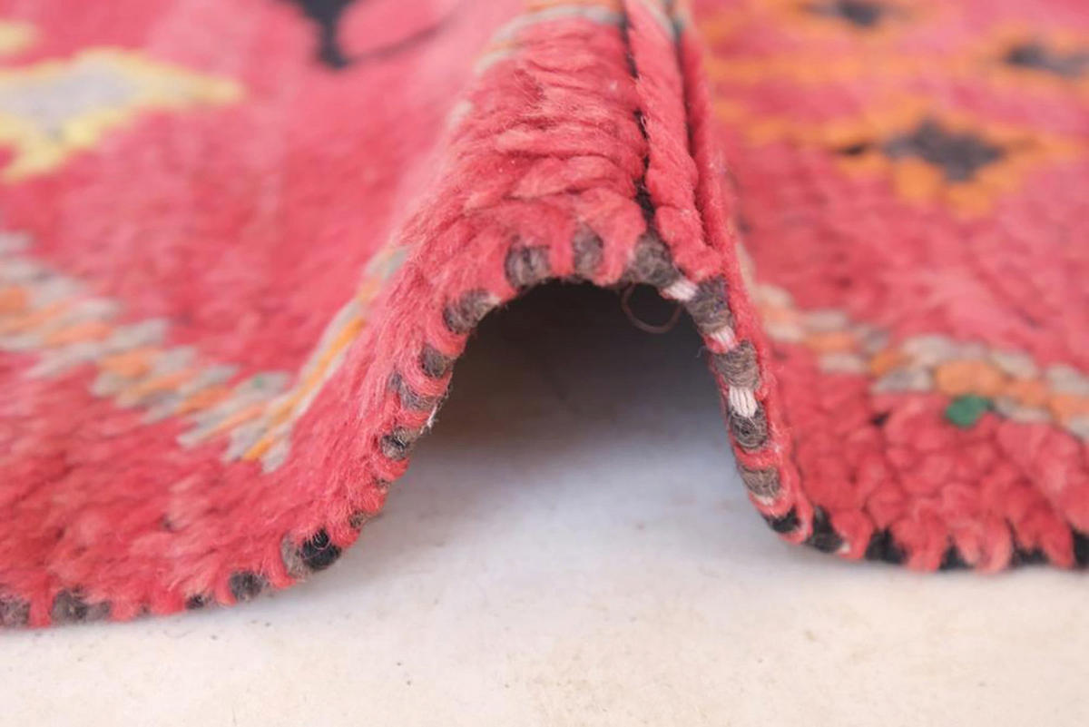 BERBERTEPPICH aus reiner Wolle 87x 275 cm - Rot, Naturmaterialien (87/275cm) - AFK Living