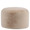 SITZPOUF Milano Kaninchenkunstfell - Beige, Textil (55/35/55cm) - icon