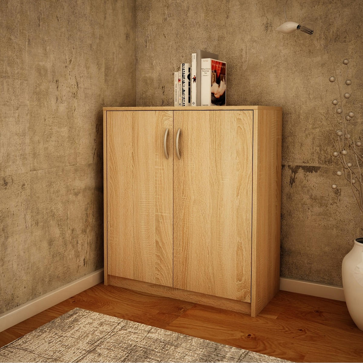 KOMMODE 74cm breit in Sonoma - Sonoma Eiche, Holzwerkstoff (74/85/35cm) - Home Collective