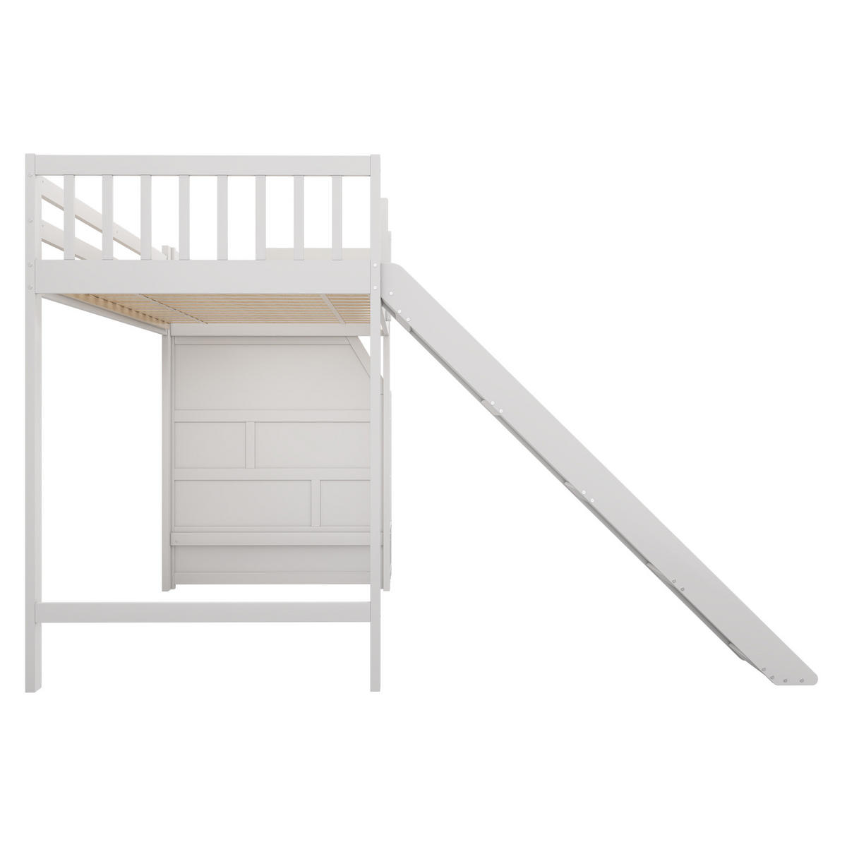 HOCHBETT 90/200 cm Weiß - Weiß, Holz