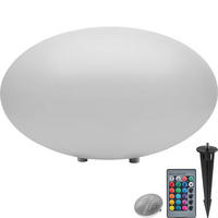 KUGELLEUCHTE Luminous Eye, inklusive Erdspieß, weiß - Weiß, Kunststoff (35/35/28.5cm) - tectake