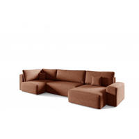 WOHNLANDSCHAFT Arona Xl - Braun, Holzwerkstoff/Textil (397/70/148cm) - Fun Möbel