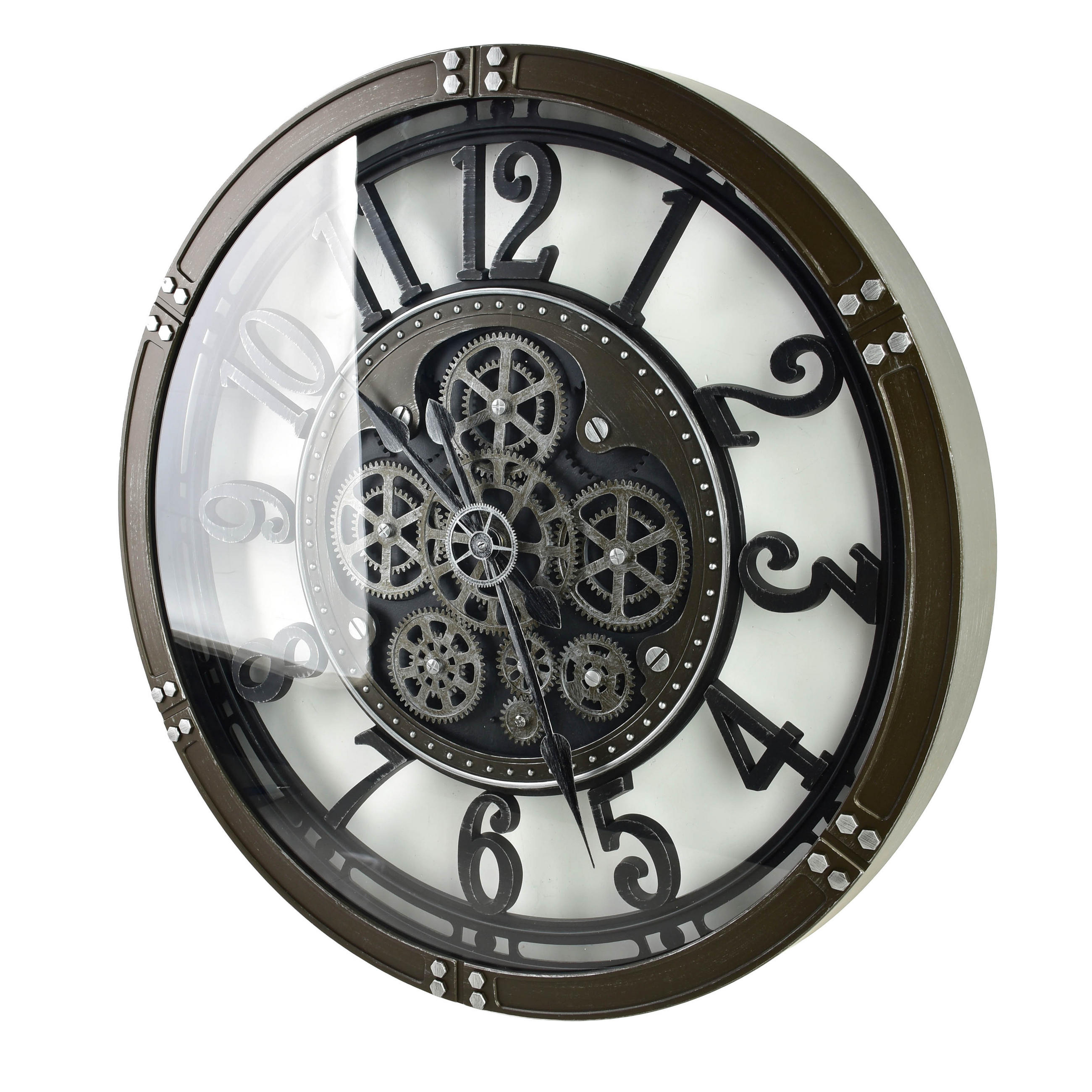 WANDUHR Ramsey Schwarz 60x60x6 cm Kunststoff - Schwarz, Kunststoff (6/60/60cm) - Mondex