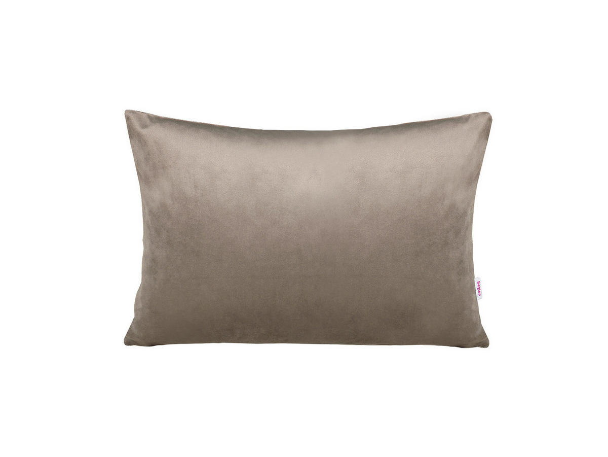 KISSENHÜLLE Samt&Sonders taupe 25/35 cm - Taupe, Textil (25/35cm) - beties Heimtextil