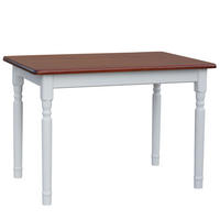 ESSTISCH aus Kiefernholz rechteckig in den Farben Weiß und Calvados 120/70/75 - Dunkelbraun, Holz (120/70/75cm) - Koma