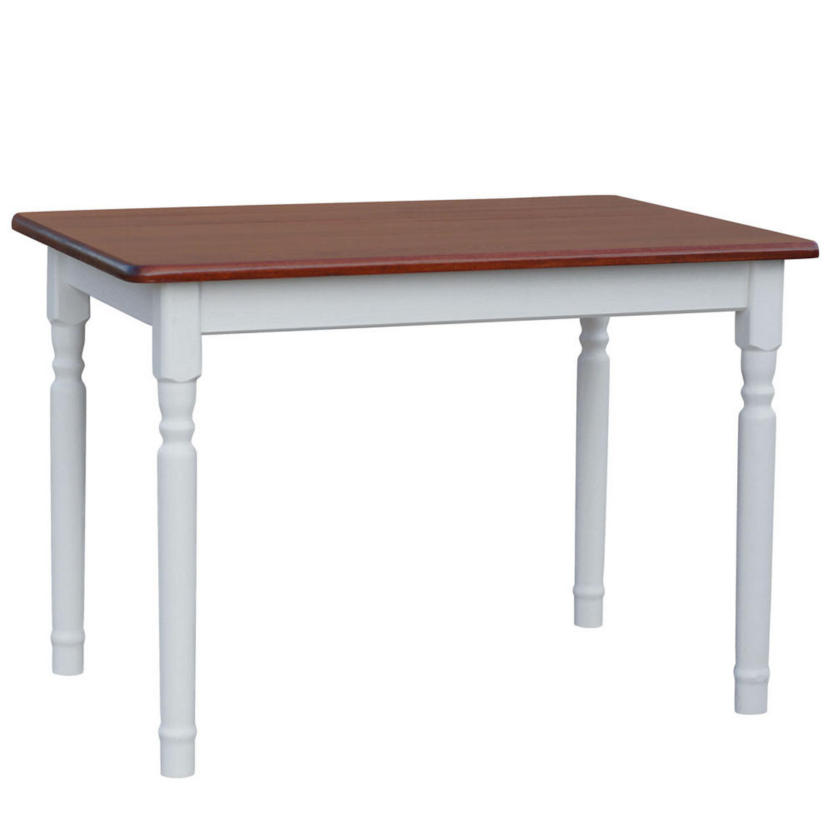 ESSTISCH aus Kiefernholz rechteckig in den Farben Weiß und Calvados 120/70/75 - Dunkelbraun, Holz (120/70/75cm) - Koma