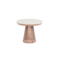 ESSTISCH Cone Bis - Kaschmir/Kupferfarben, Holzwerkstoff/Metall (100/100/76cm) - Meblini