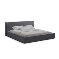POLSTERBETT mit Bettkasten und Lattenrost 180x240 Schwarz - Anthrazit/Schwarz, Kunststoff/Textil (140/200cm) - Makamii