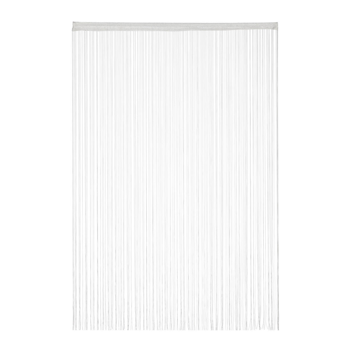 FADENVORHANG - Weiß, Textil (145/245/0.1cm) - Relaxdays