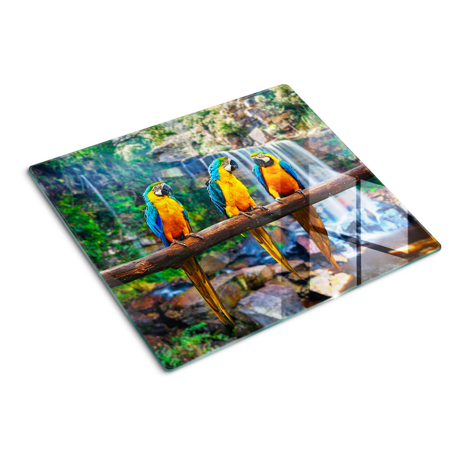 Tulup Glasplatte Braun 60x52 cm