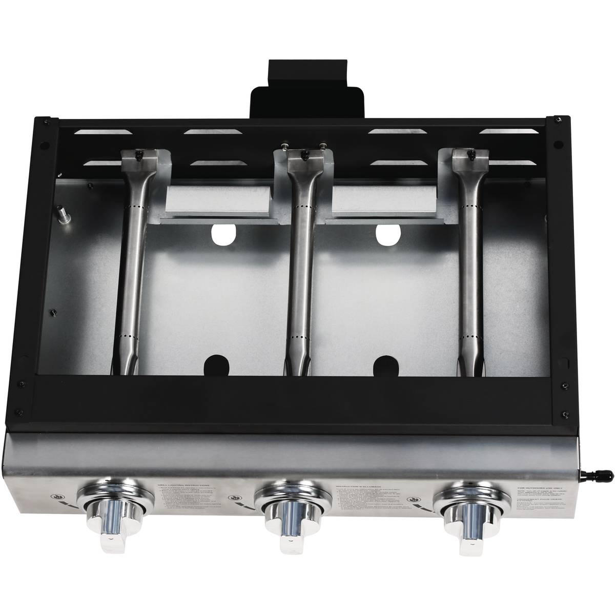 PLANCHA - "Presto 3" - 3 Brenner - 7,5 kW - Grau - Grau, Metall (39/20/58cm) - Habitat Garten