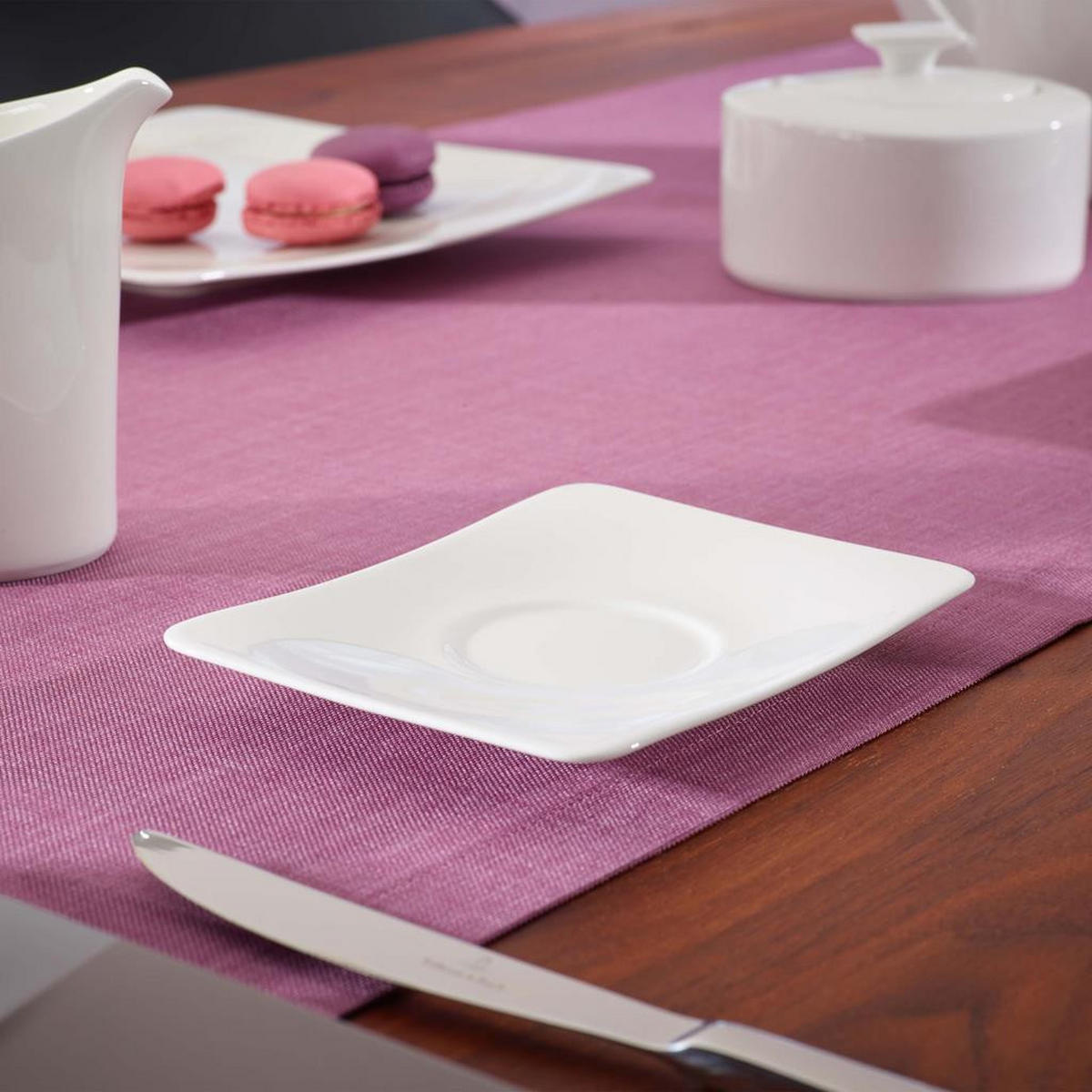 ESPRESSOUNTERTASSEN Modern Grace weiß 14 x 11 cm 6er Set - Weiß, Keramik (1cm) - Villeroy & Boch