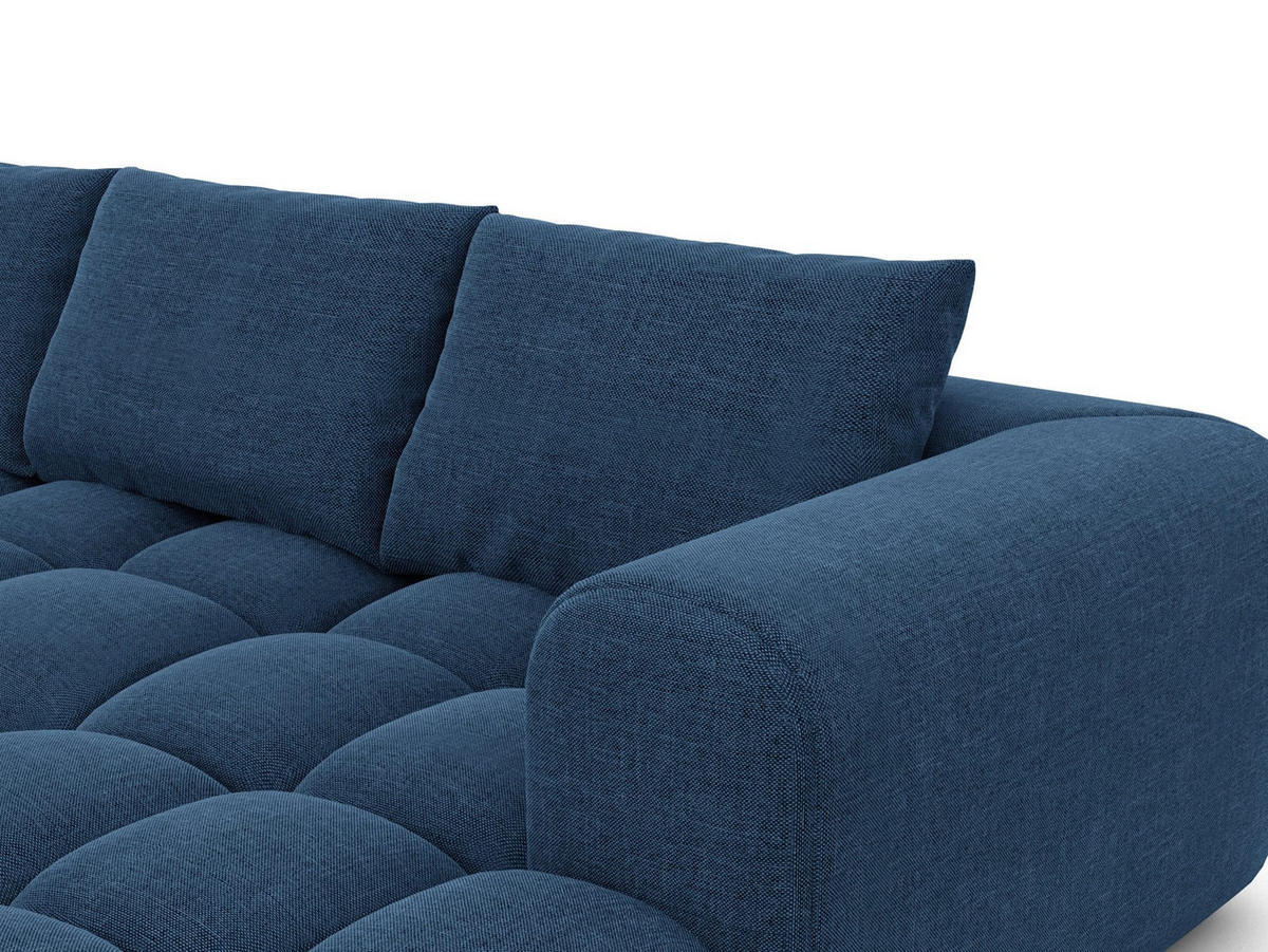WOHNLANDSCHAFT Casaluna U-Form Dunkelblau Strukturstoff - Dunkelblau, Kunststoff (338/88/267cm)