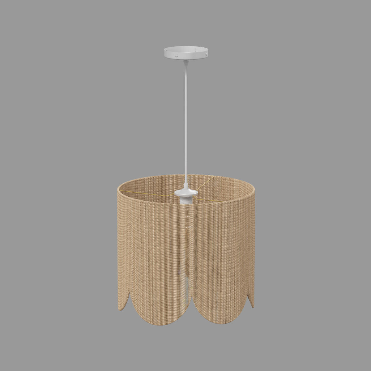 HÄNGELAMPE Janice Ø 38 cm - Braun, Naturmaterialen (38/28/38cm) - Atmosphera Createur d´interieur