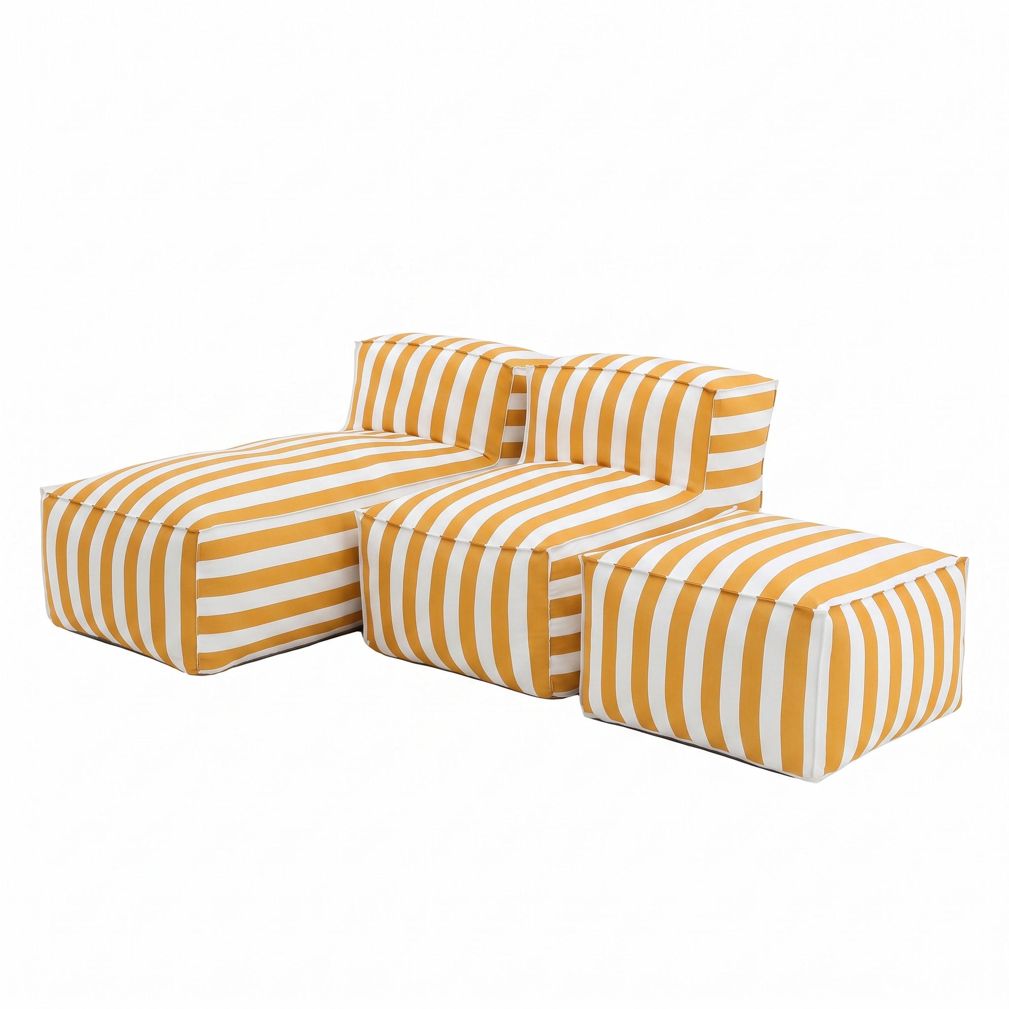 GARTENLOUNGE-SET SOFT SET 2 Gelb - Gelb, Textil - Muffo