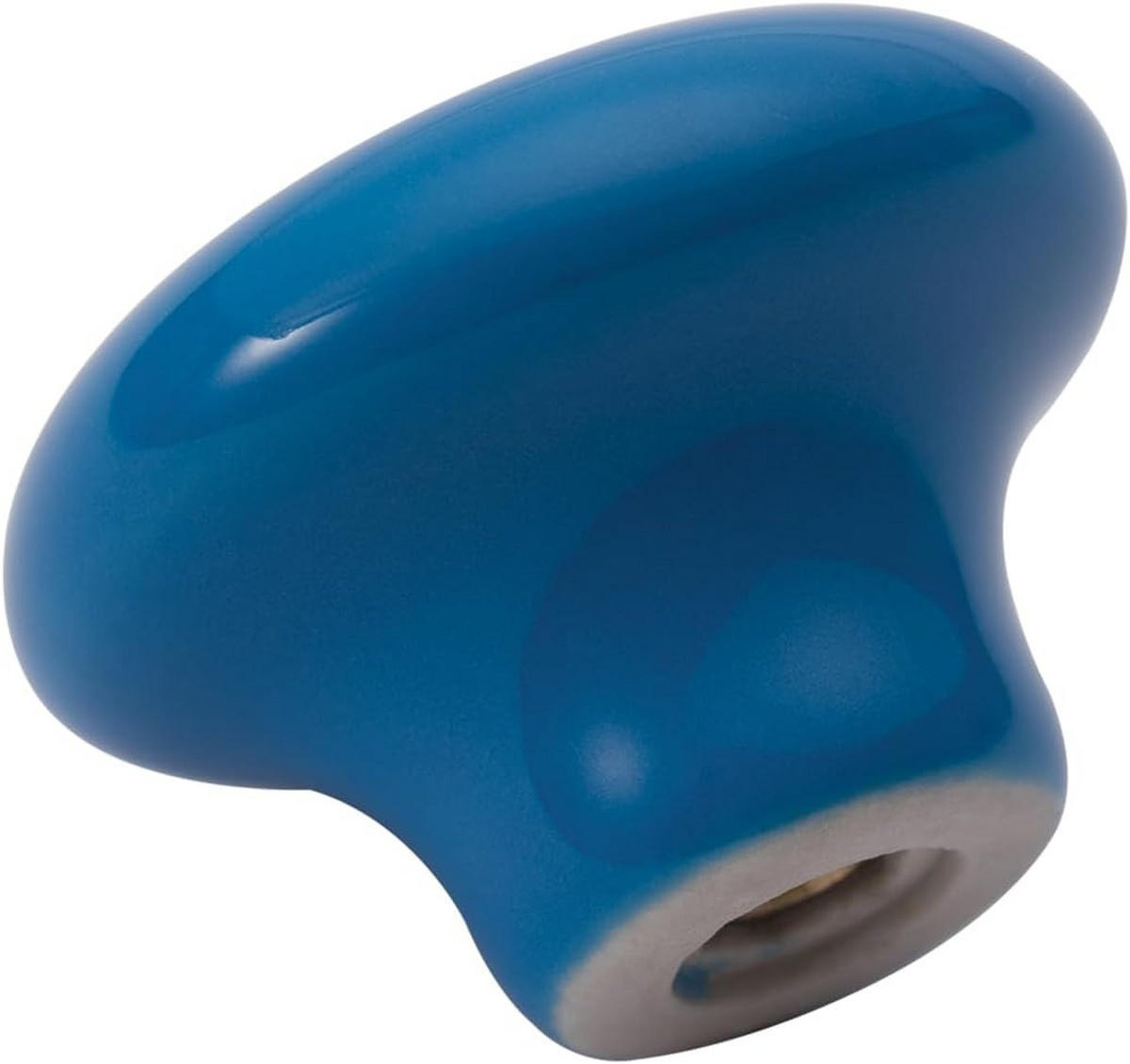 SCHRANKKNOPF Keramik Blau 6er-Set - Blau, Keramik (0.32/2.4/0.32cm)