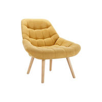 SESSEL - Stoff - Senfgelb - LUOSTO - Gelb, Textil (87/83/79cm) - Vente-Unique