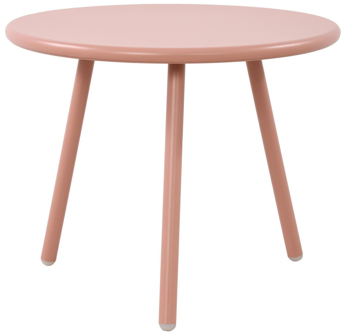 COUCHTISCH rund 50 cm Kunststoff pink - Pink, Kunststoff/Metall (50/50/40cm) - CLP