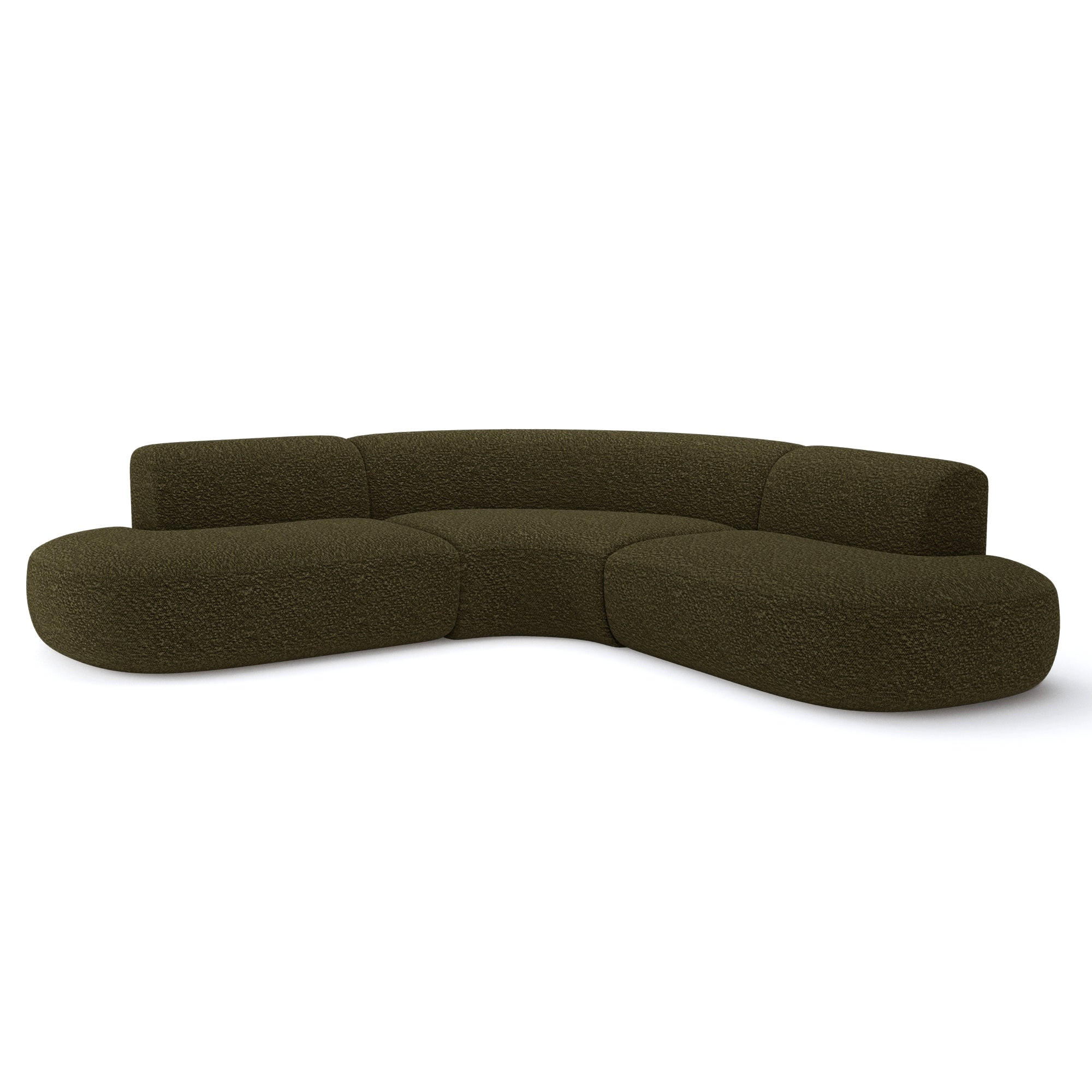 Premium Interiors Ecksofa Olivgrün 250x90 cm