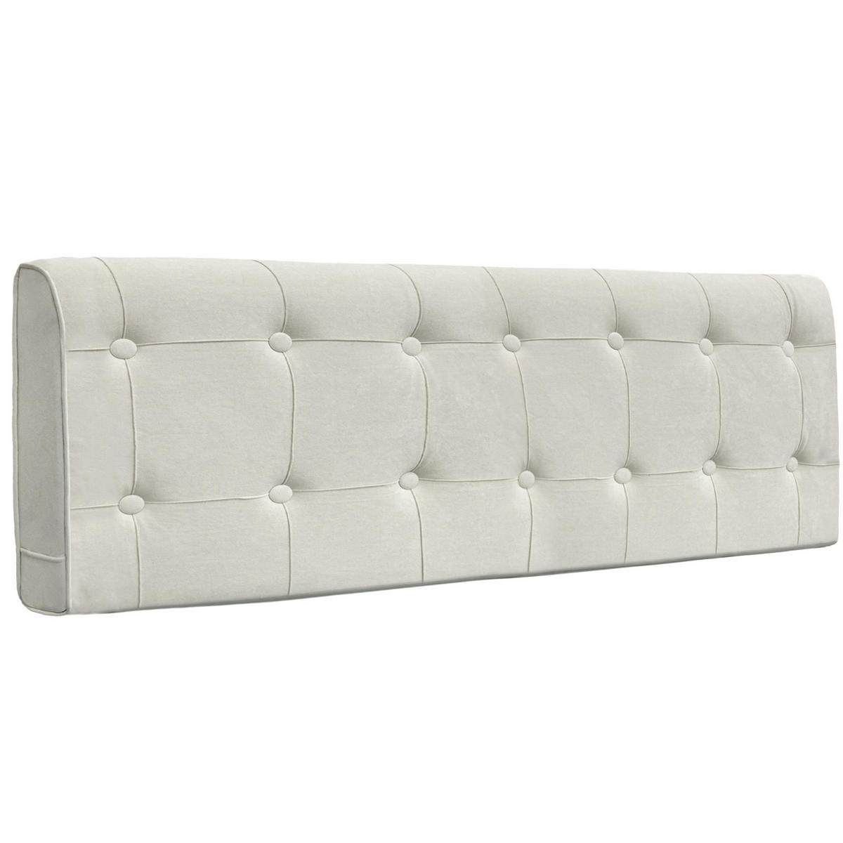 KOPFTEIL Rautengitter Wildlederimitat 60*160cm - Beige/Grau, Textil (10/60/160cm) - Vercart