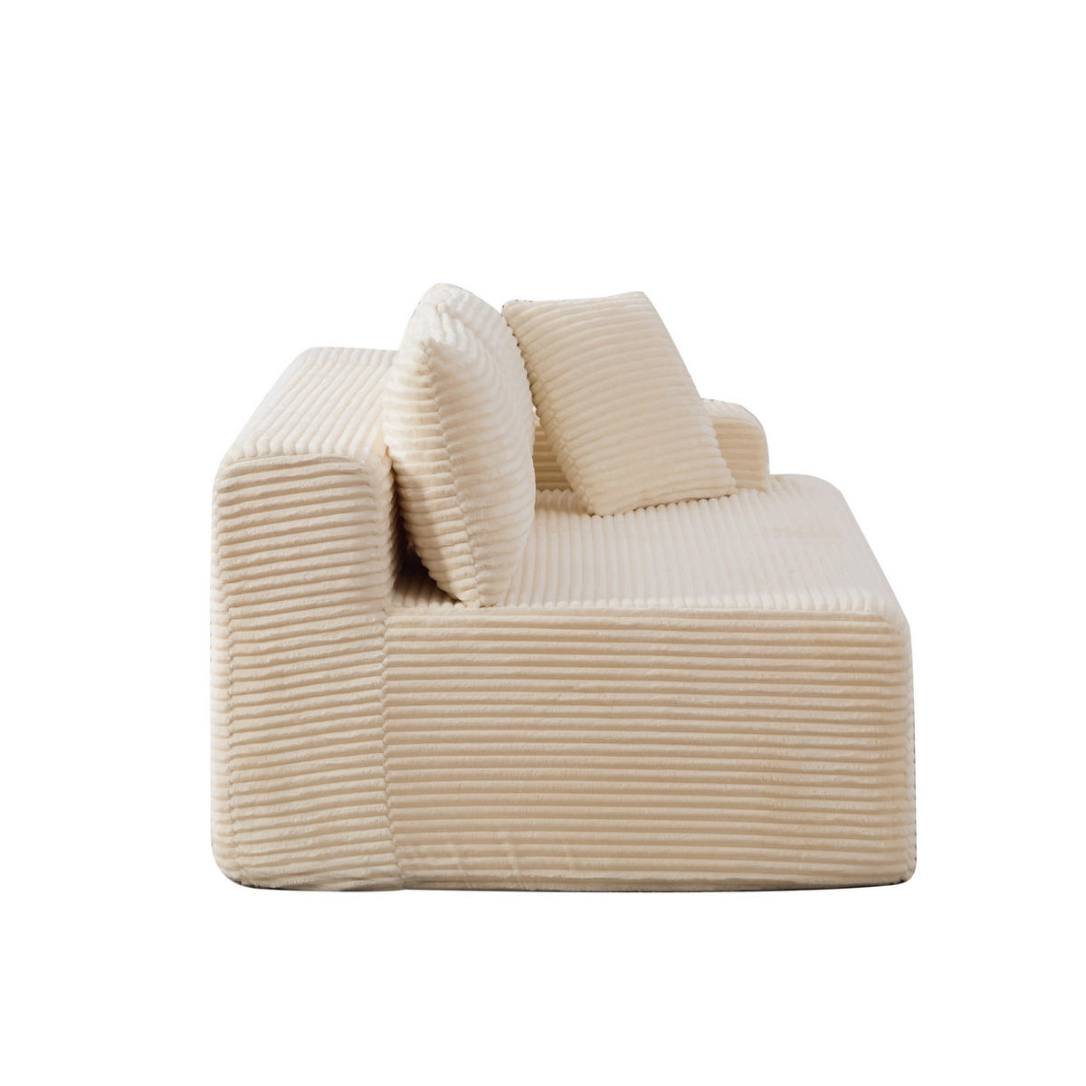SOFAELEMENT 172/99/74.5 cm Elfenbein mit rutschfestem Boden - Ecru, Textil (99/74.5/172cm) - Oxeza