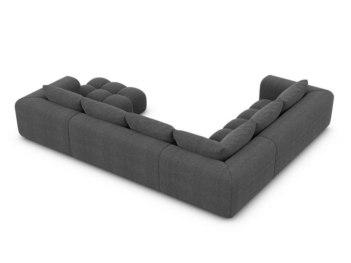 WOHNLANDSCHAFT Casaluna U-Form Anthrazit Strukturstoff - Anthrazit, Kunststoff (338/88/267cm)