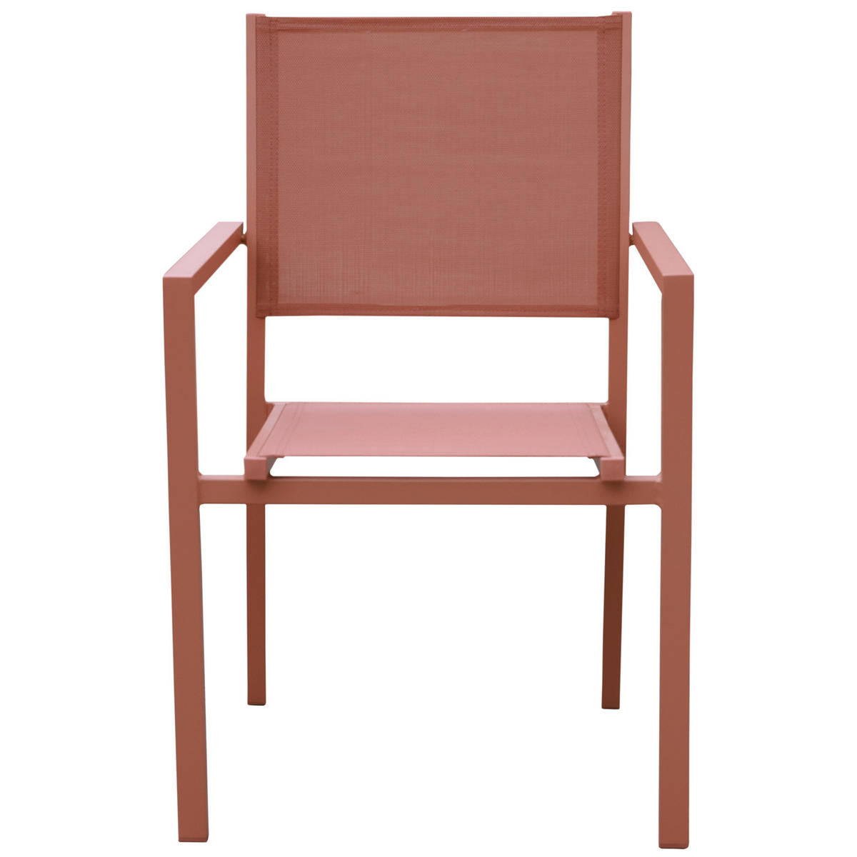 GARTENSTÜHLE Terracotta 4er-Set - Orange, Kunststoff (57/89.5/56.5cm) - Happy Garden