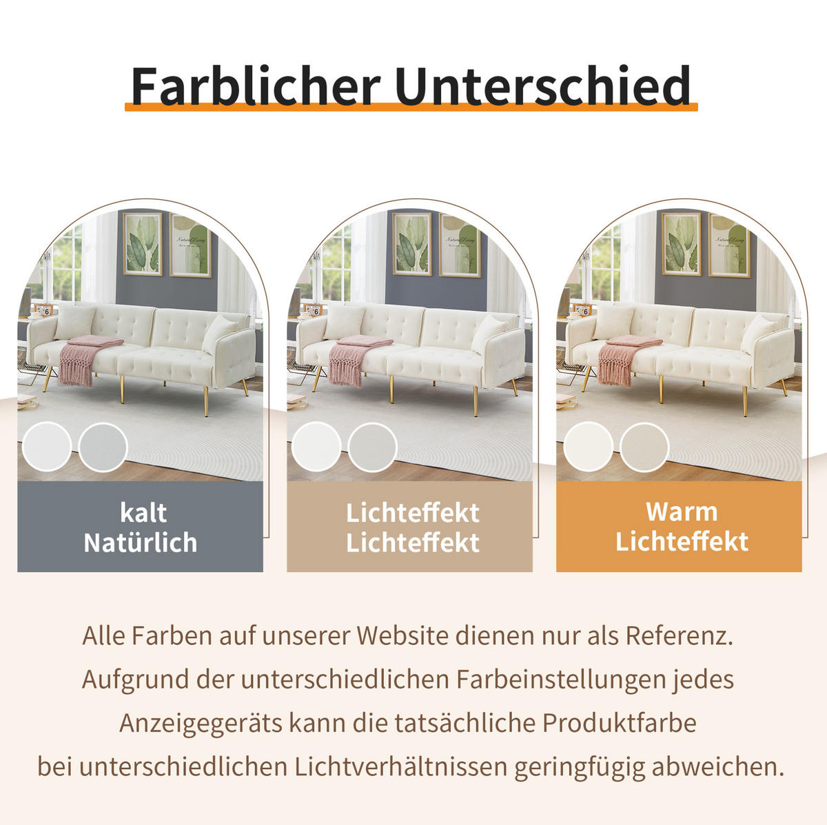 SCHLAFSOFA 81,5/215 cm Liegefläche – mit Veloursbezug und verstellbaren Armlehnen - Weiß, Textil (82/70/178cm) - BEAOK