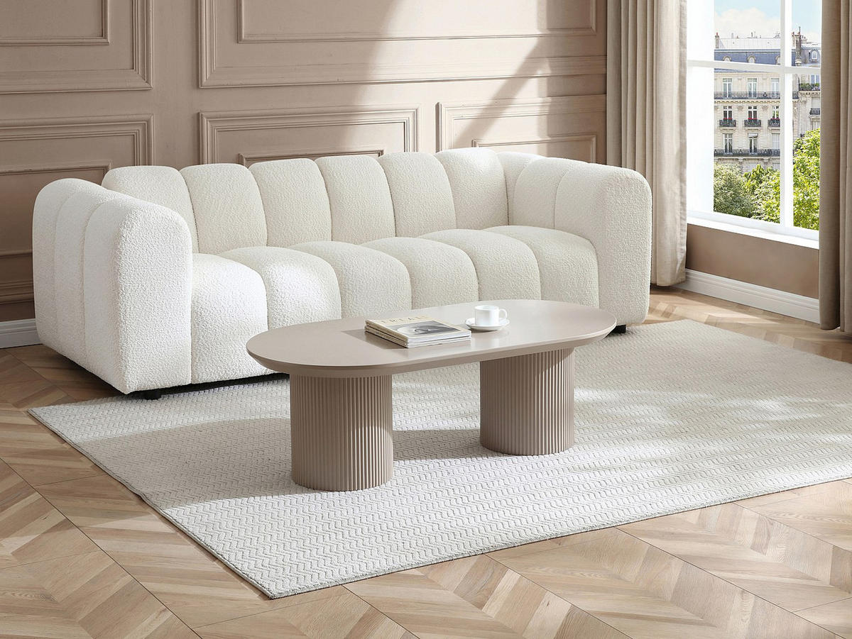 COUCHTISCH - 120 cm x 60 cm - holz - taupe Lorimila - Taupe, Holz (60/120/40cm) - Vente-Unique