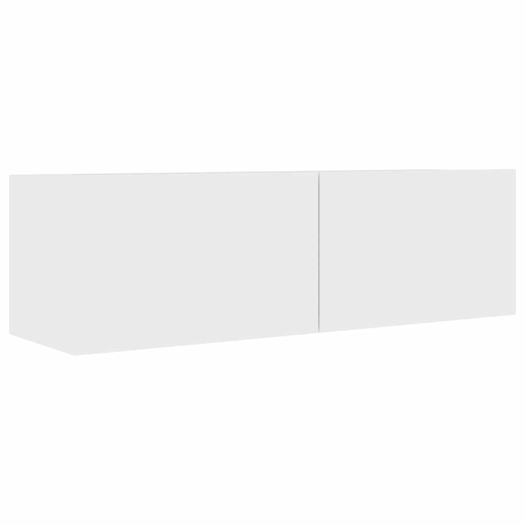 TV-SCHRANK Weiß 100x30x30 cm Holzwerkstoff - Weiß, Holzwerkstoff (100/30/30cm) - furnicato